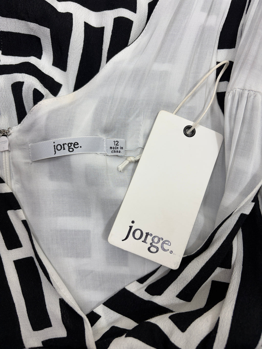 Jorge Geometric Print V-Neck Maxi Dress – view 3 of 5