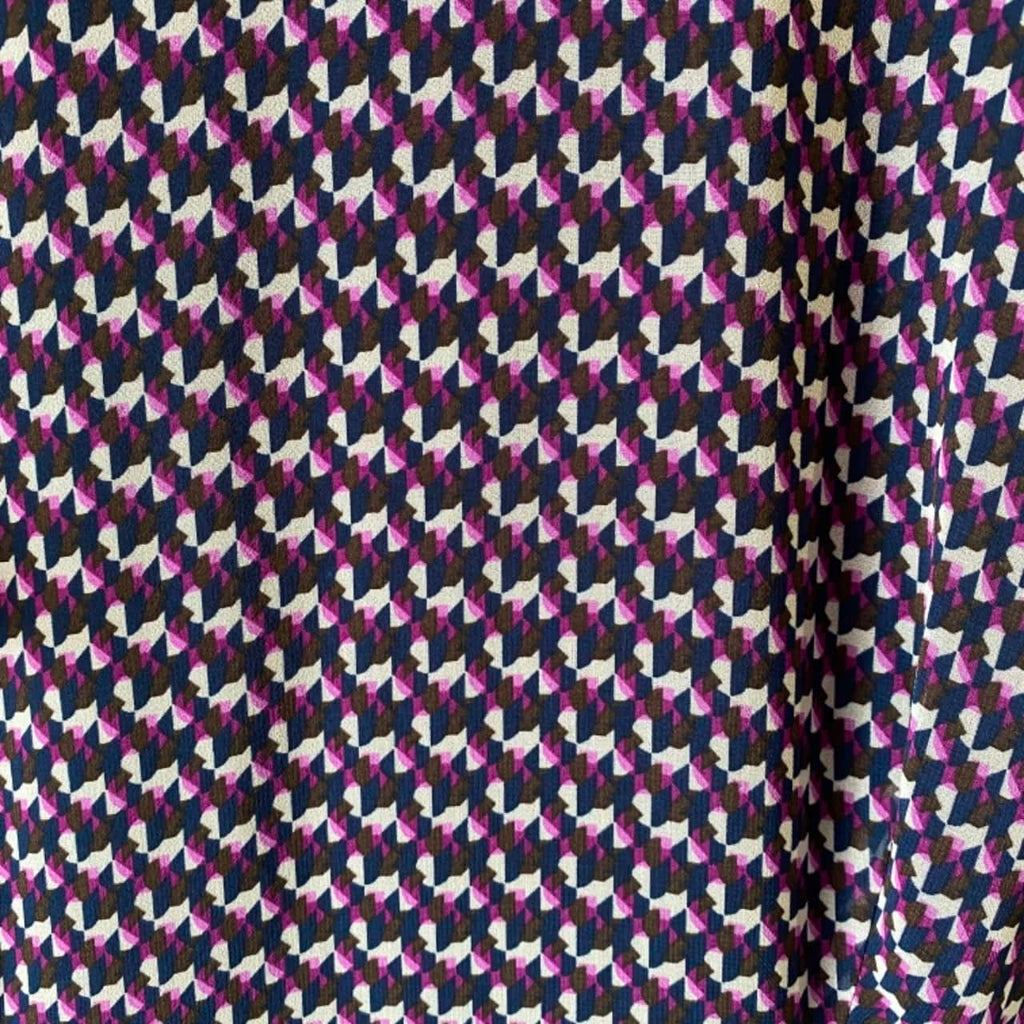 Portmans Geometric Print Flounce Hem Dress
