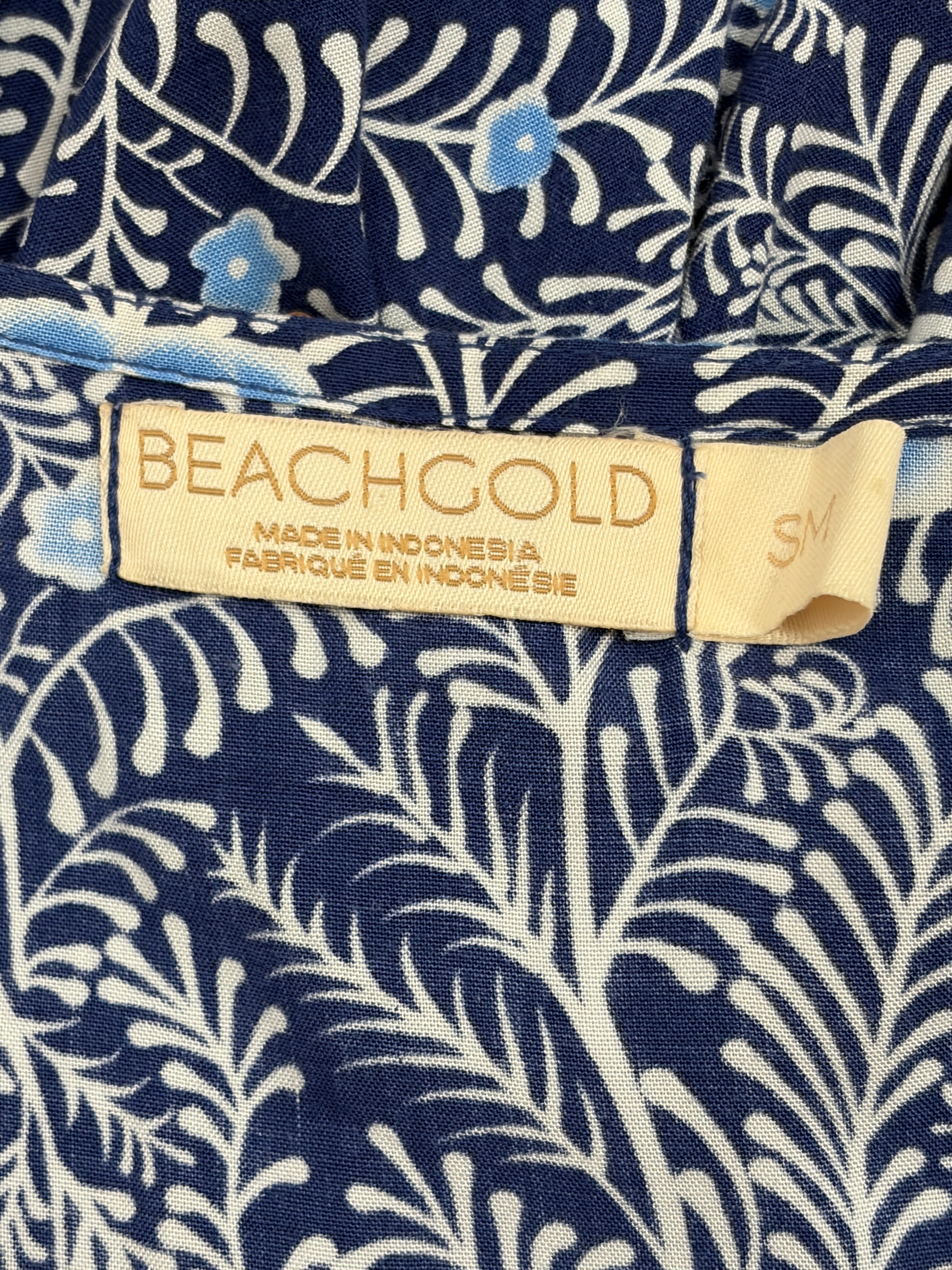 Beachgold | Fern Print Wrap Dress | Size S/M