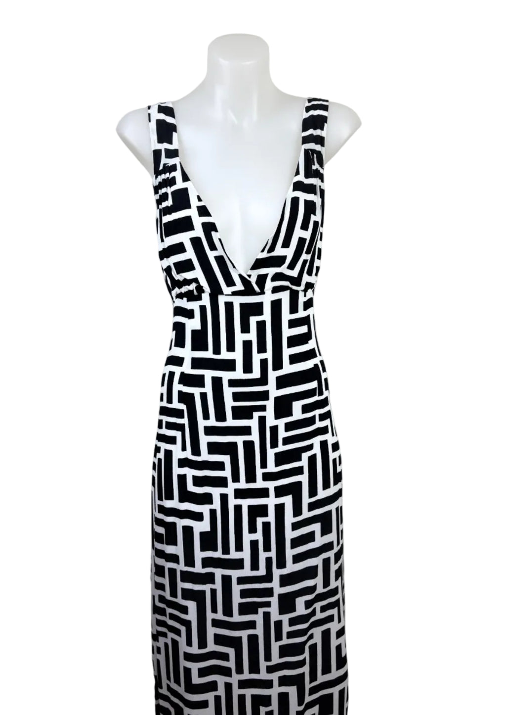Jorge Geometric Print V-Neck Maxi Dress – view 4 of 5