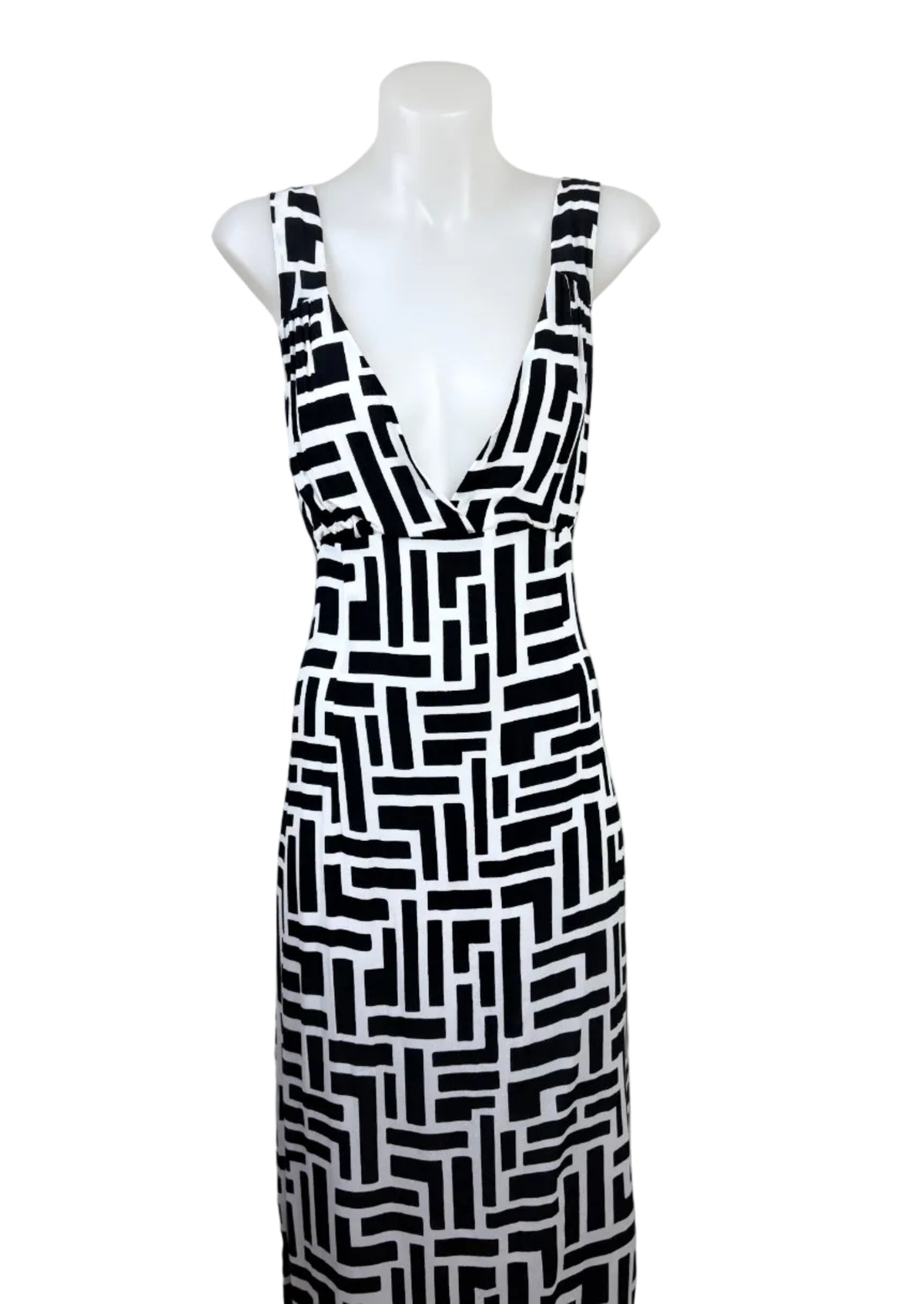 Jorge Geometric Print V-Neck Maxi Dress – view 4 of 5