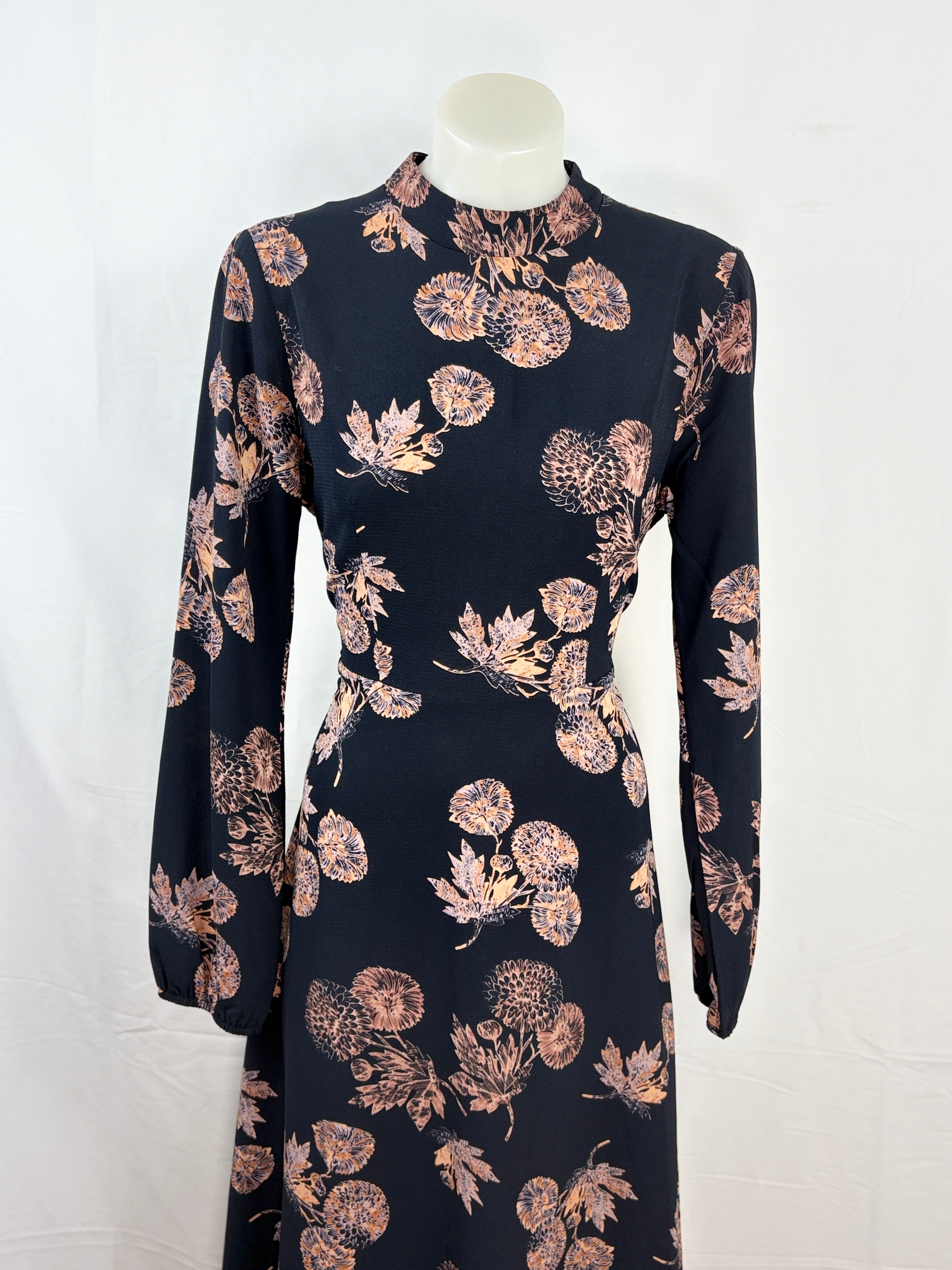 Caroline Morgan | Floral Midi Dress | Size 8
