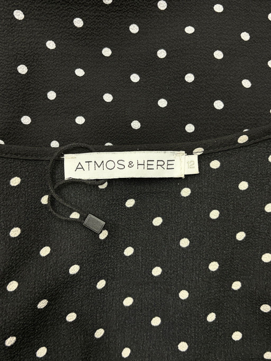 Atmos & Here Wrap Polka Dot Dress