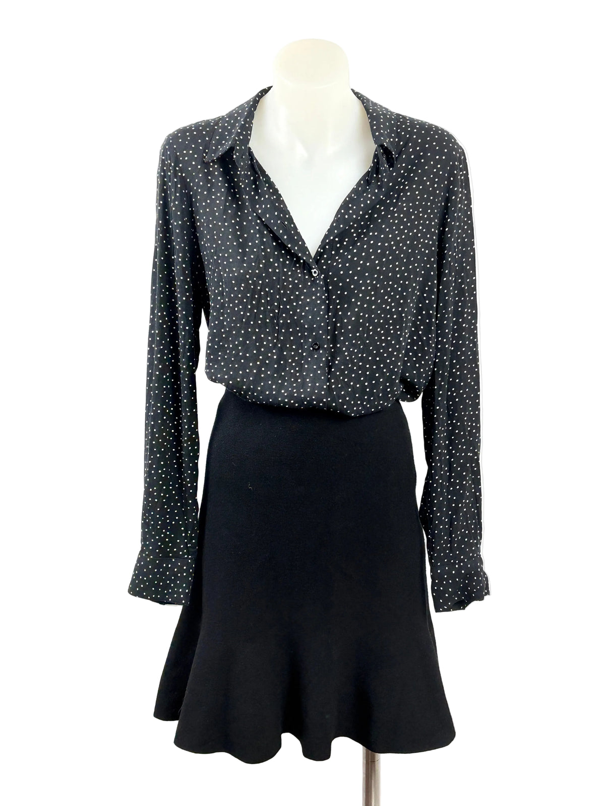 Witchery | Polka Dot Button-Up Shirt | Size 10