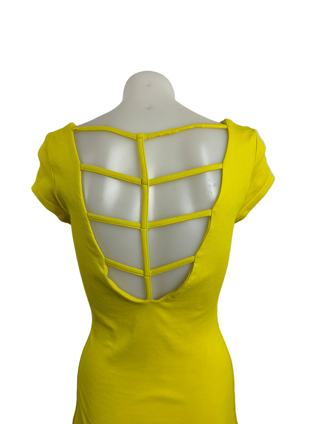 Kookai | Ladder Cutout Bodycon Dress | Chartreuse Yellow (AU 8)