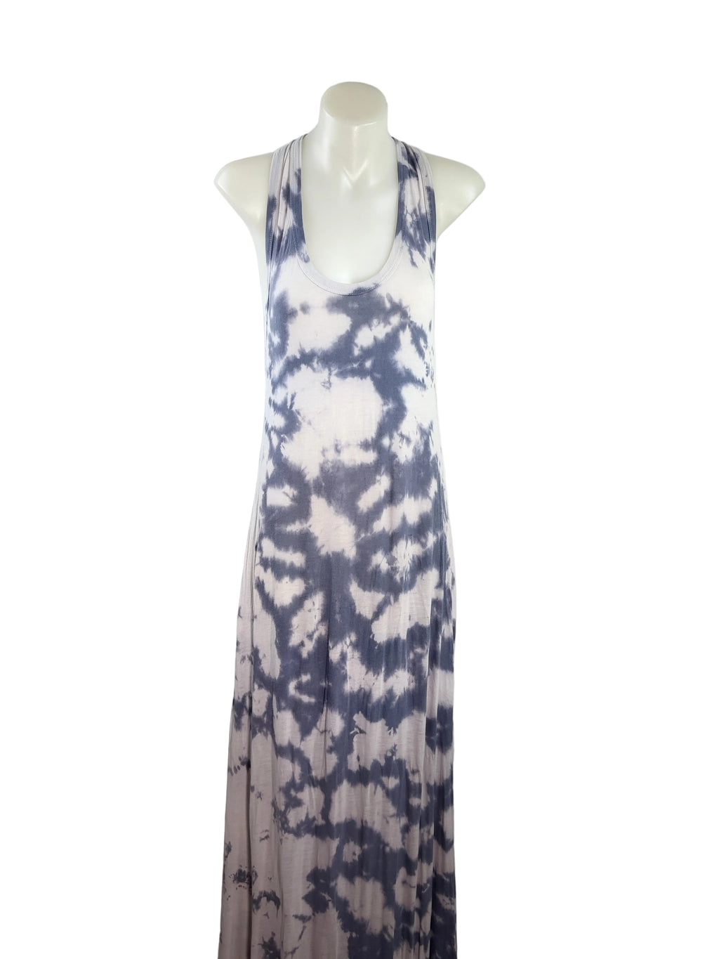 Forever New | Tie-Dye Racerback Maxi Dress | Grey & Blush | Size 6