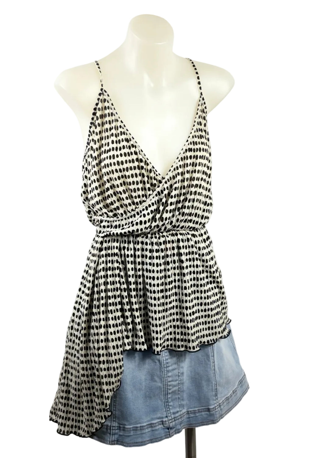 Zara Polka Dot Cami Top - Size L