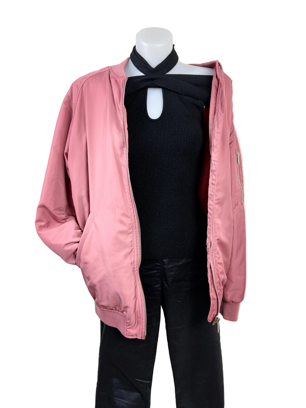 Atmos & Here Upcycled Sequin Angel Wing Bomber Jacket – view 2 of 6