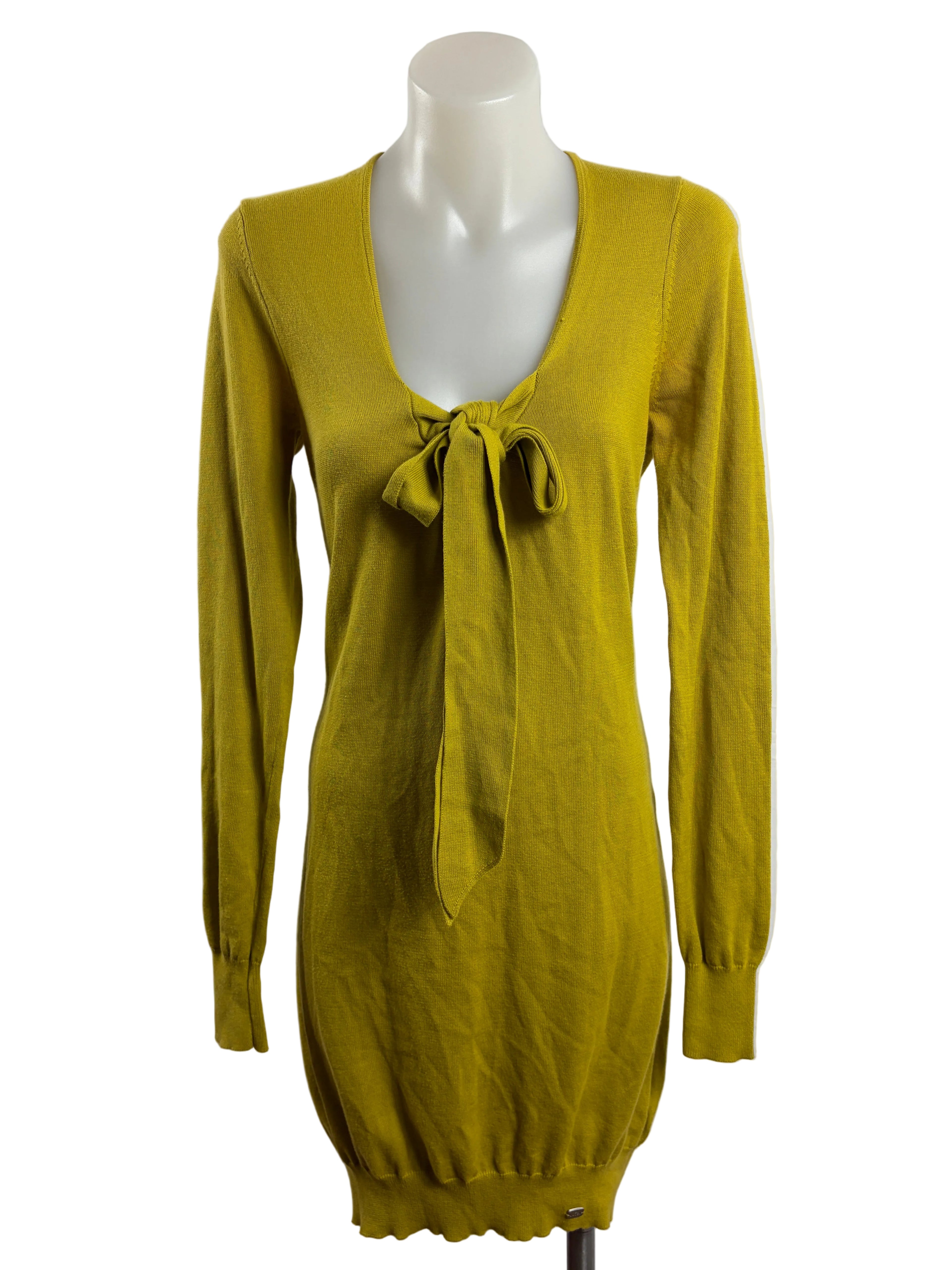 Ted Baker | Bow-Detail Knit Dress | Chartreuse | 10