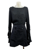 Decjuba Polka Dot Frill Sleeve Top| Size 14