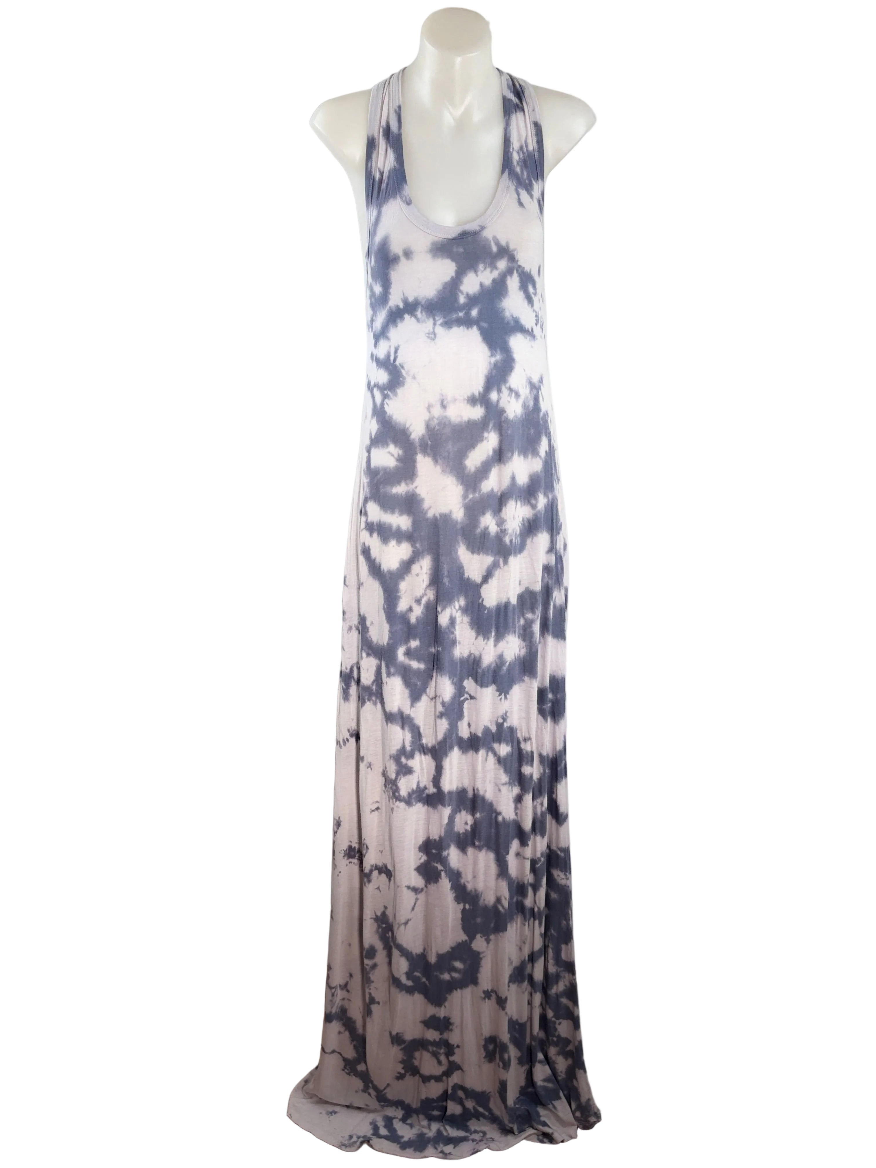 Forever New | Tie-Dye Racerback Maxi Dress | Grey & Blush | Size 6