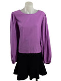 Sportsgirl | Balloon Sleeve Blouse | Purple | Size 12