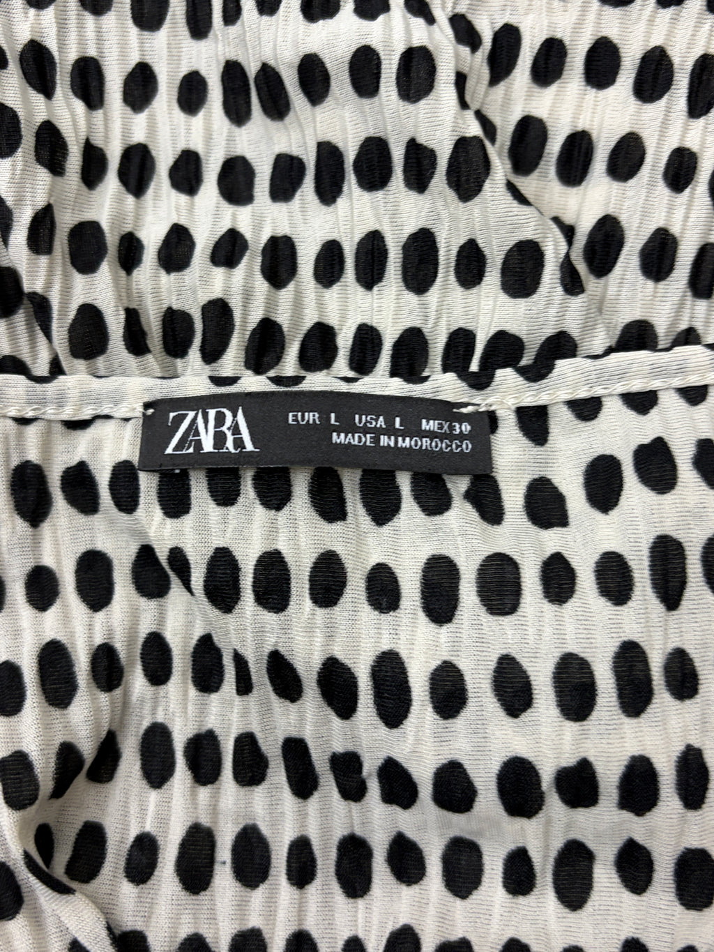 Zara Polka Dot Cami Top - Size L