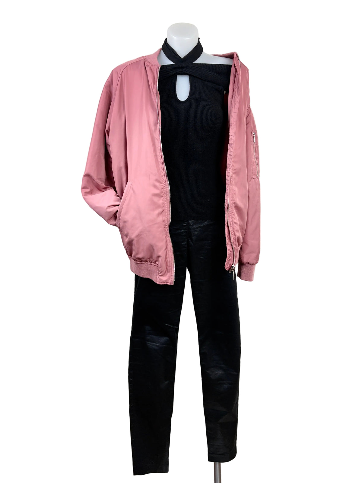 Atmos & Here Upcycled Sequin Angel Wing Bomber Jacket – view 4 of 6
