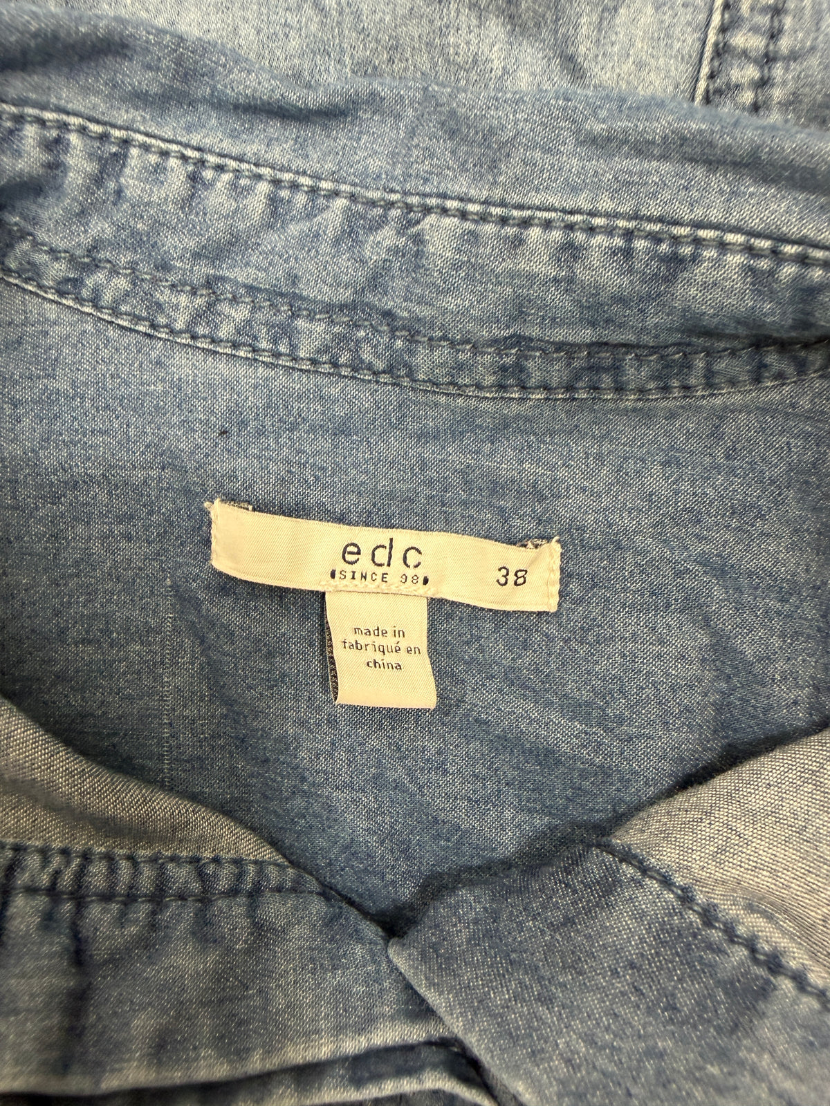 EDC | Denim Shirt Dress | Size 38