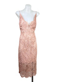 Bardot Lina Lace Midi Dress in blush pink, size 12 – preloved at Second Signature