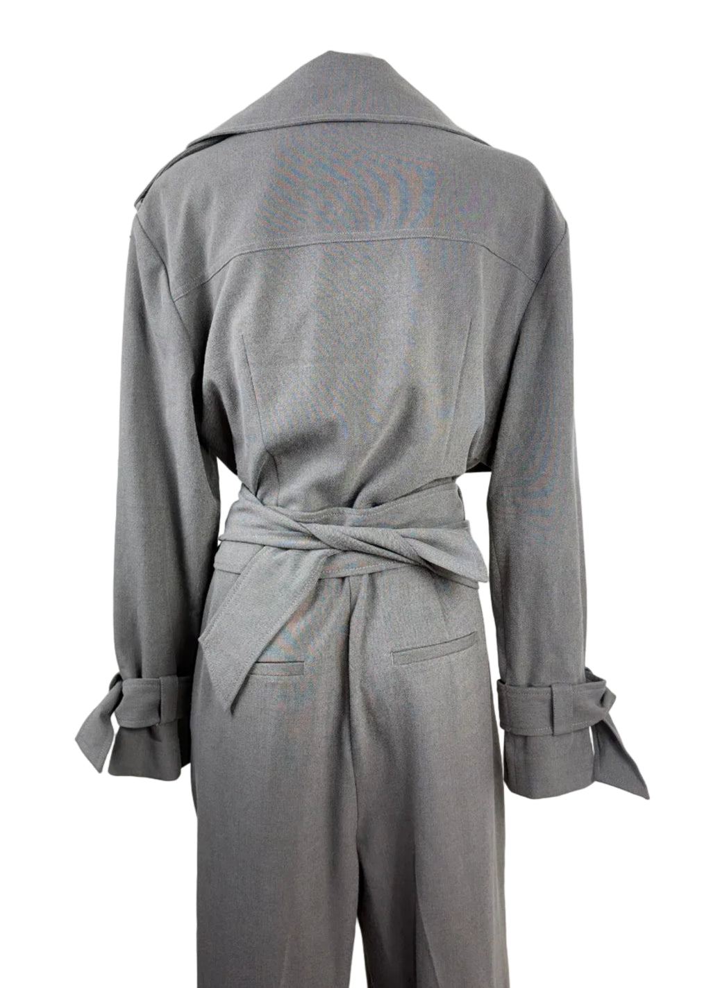 Witchery Trench-Style Jumpsuit - Grey - Size 10