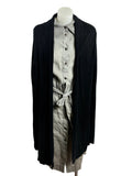 Long Black Knit Cardigan