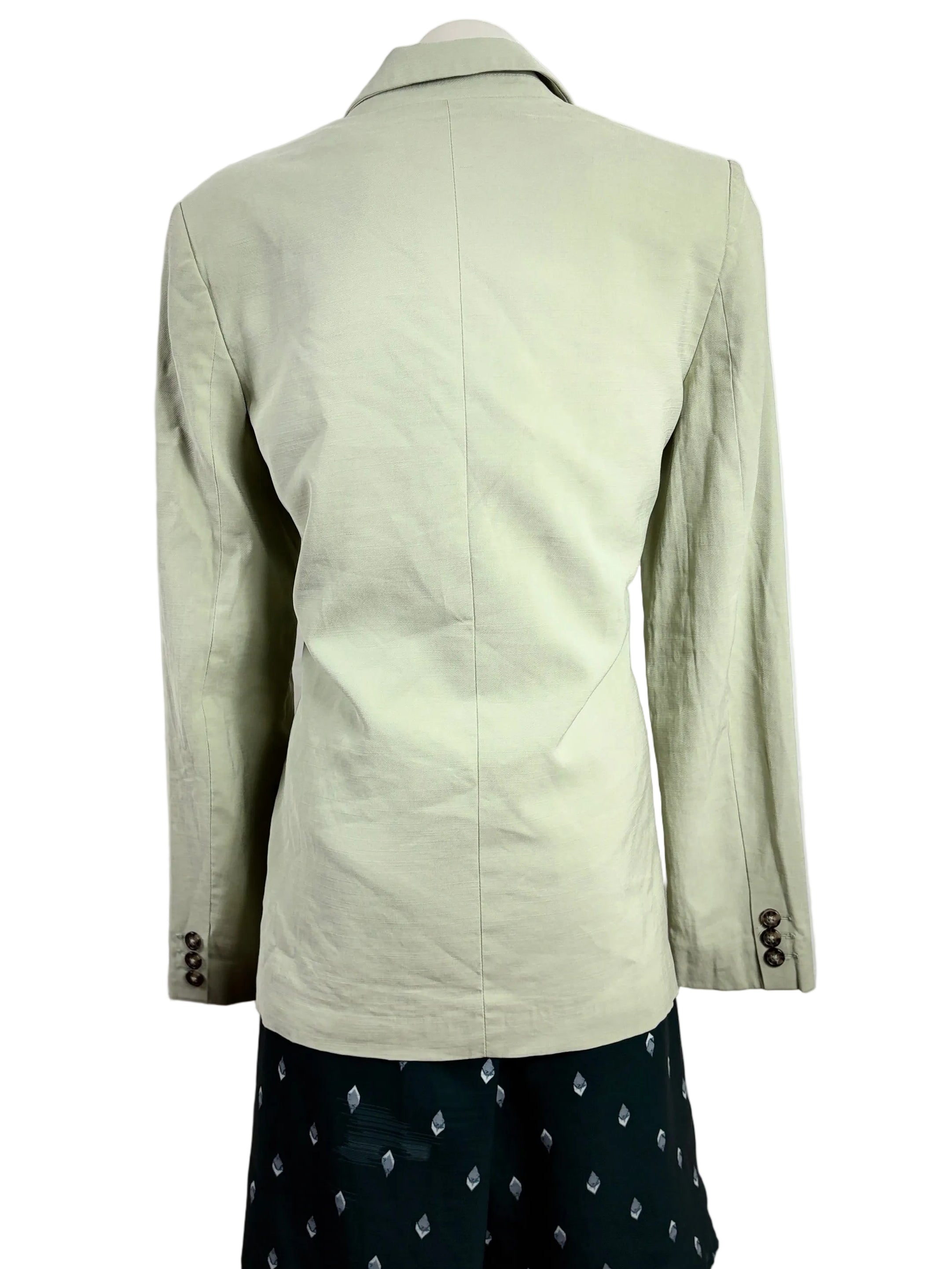 Sportsgirl | Sage Green Tailored Blazer | Single Button | Size 8