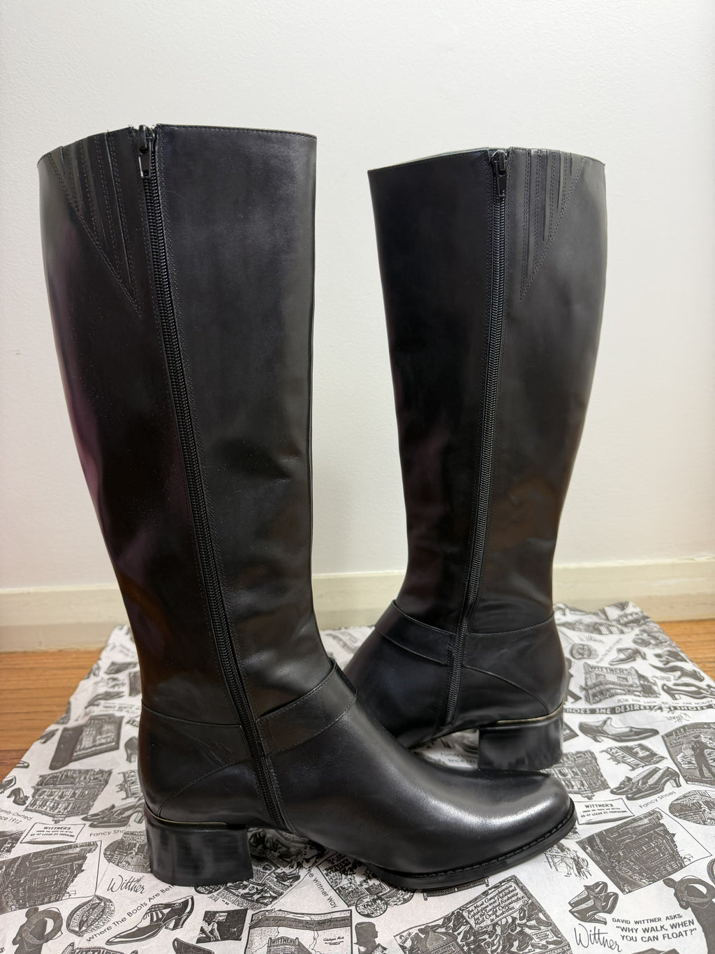Wittner | Baya Knee-High Leather Boots | Black | Size 41