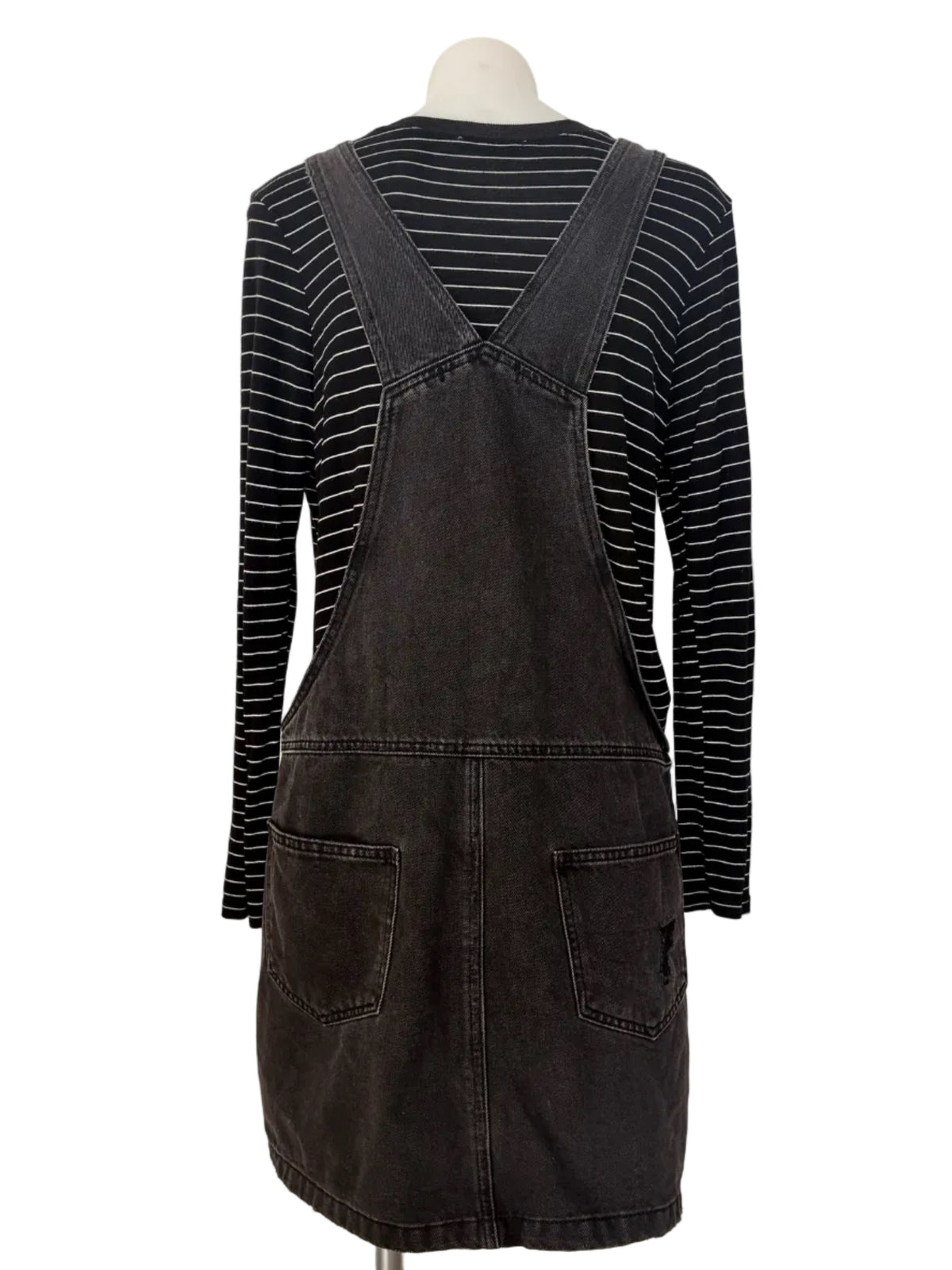 Sportsgirl Distressed Denim Pinafore Dress – view 3 of 4