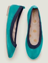Boden Hettie Flexi Ballerinas — Wild Meadow & Navy (New/Unworn) | Size 41