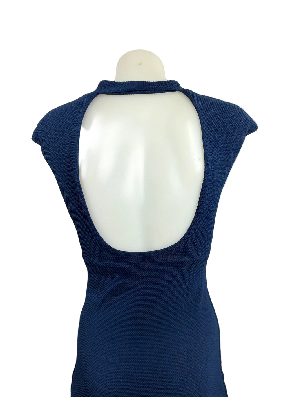 Kookai | Navy Textured Bodycon Mini Dress | Size 34 (6)