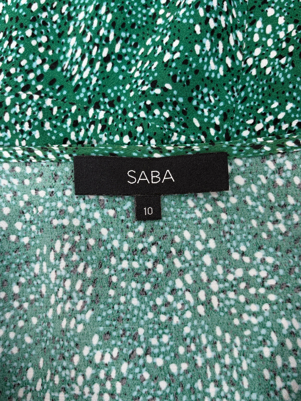 Saba | Speckled Print Wrap Dress | Size 10