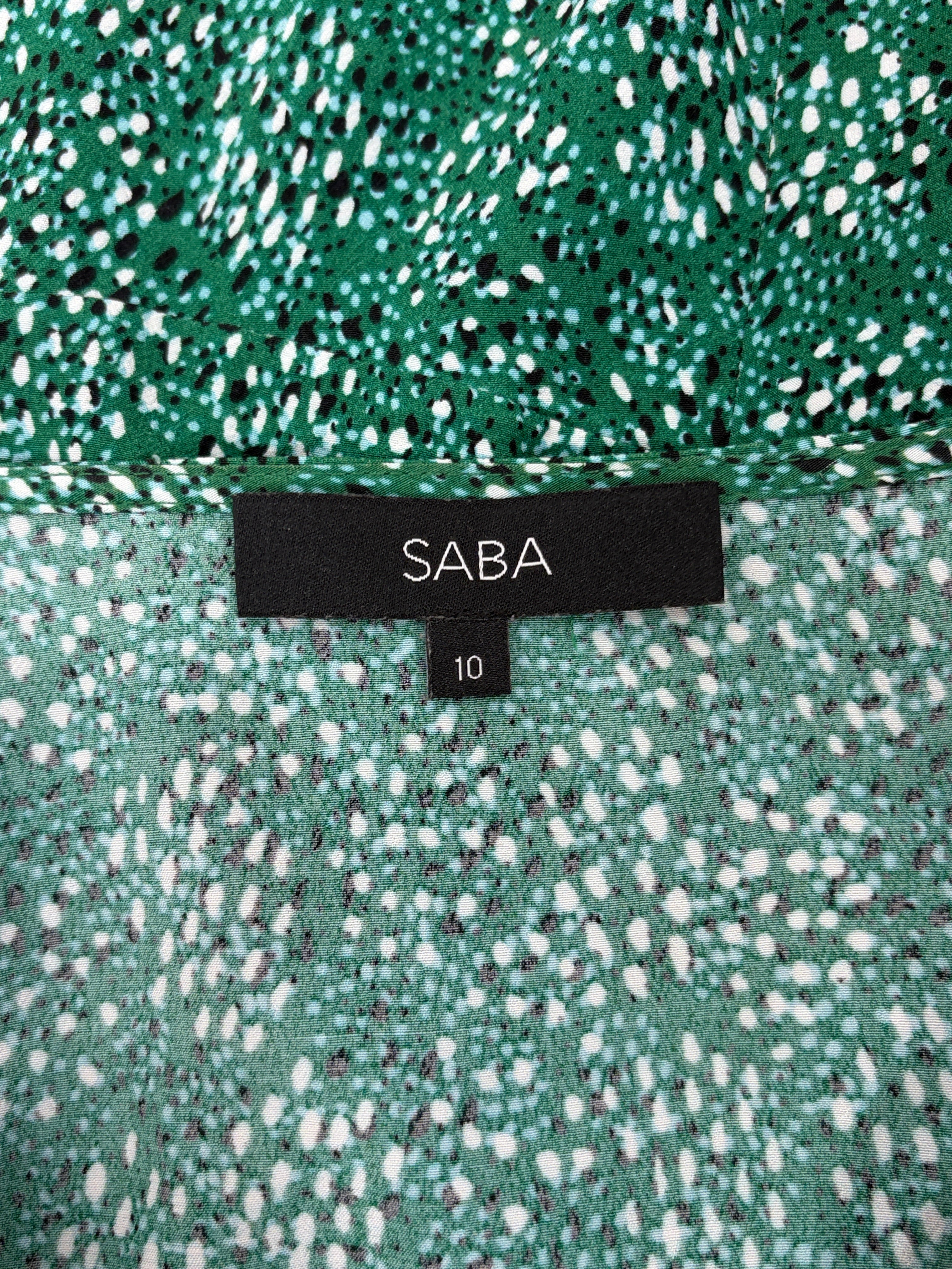 Saba | Speckled Print Wrap Dress | Size 10