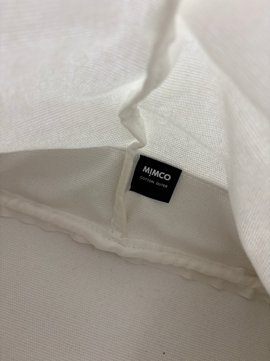 Mimco | Canvas Logo Tote Bag | White & Blush — BNWT