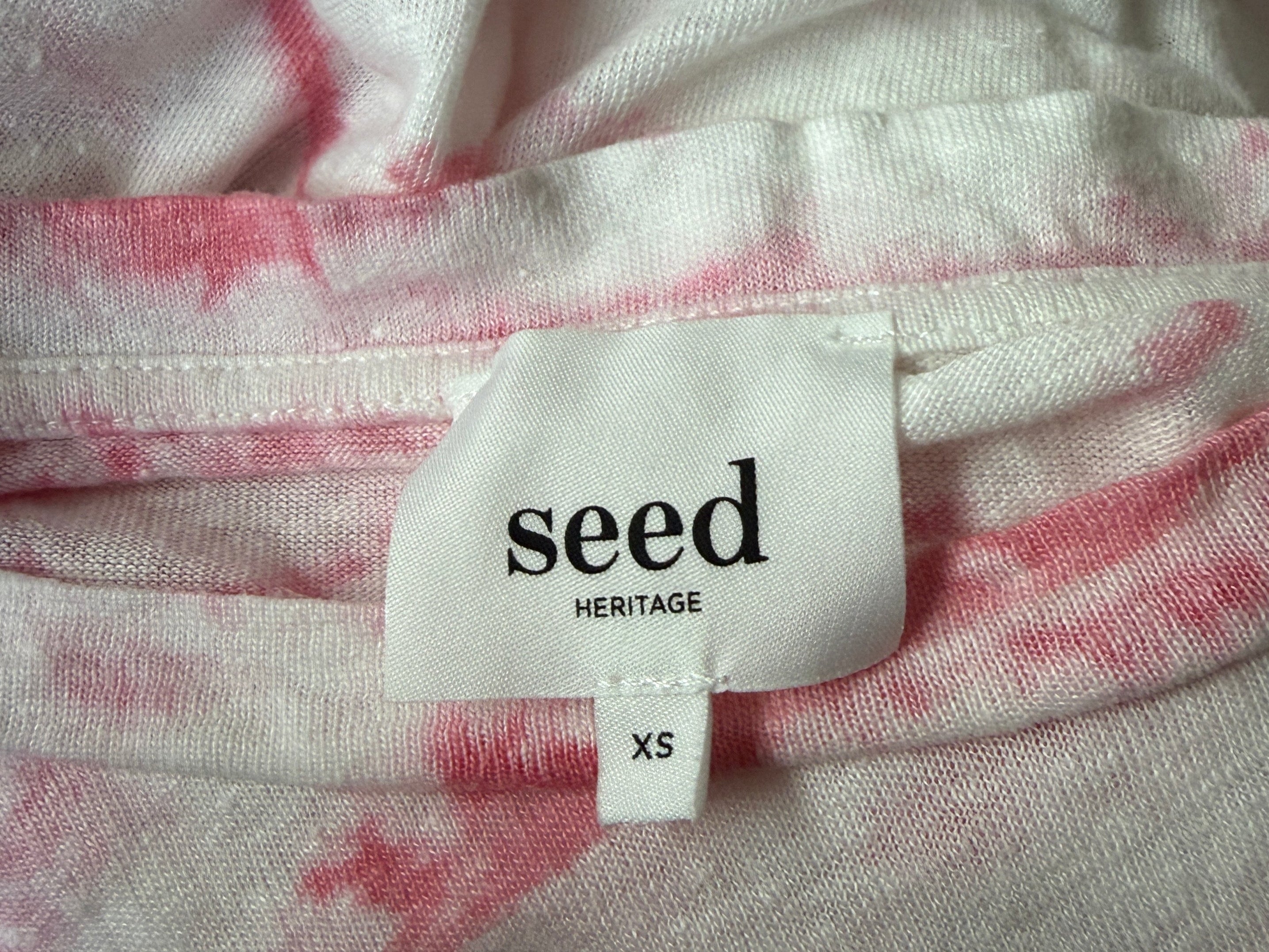 Seed Pink Tie Dye T-shirt - Size XS