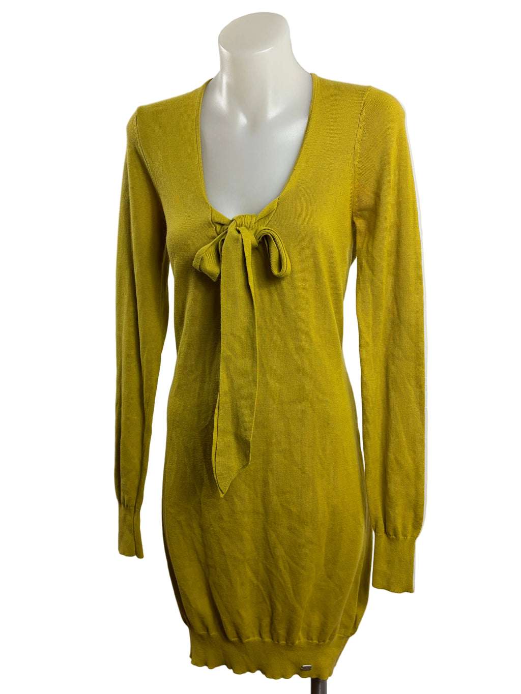 Ted Baker | Bow-Detail Knit Dress | Chartreuse | 10
