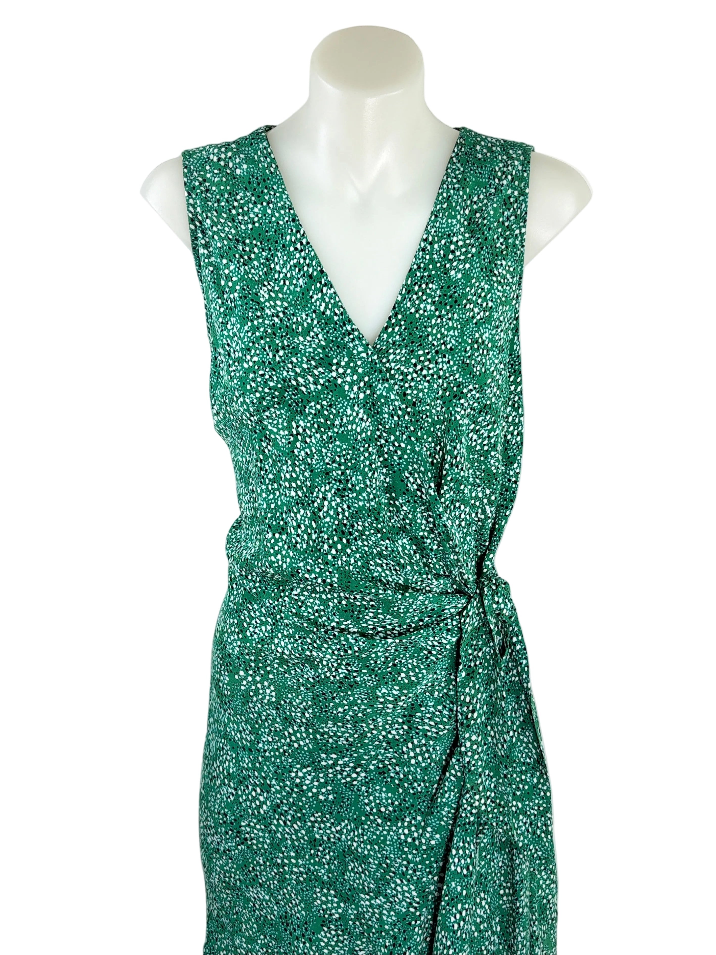 Saba | Speckled Print Wrap Dress | Size 10