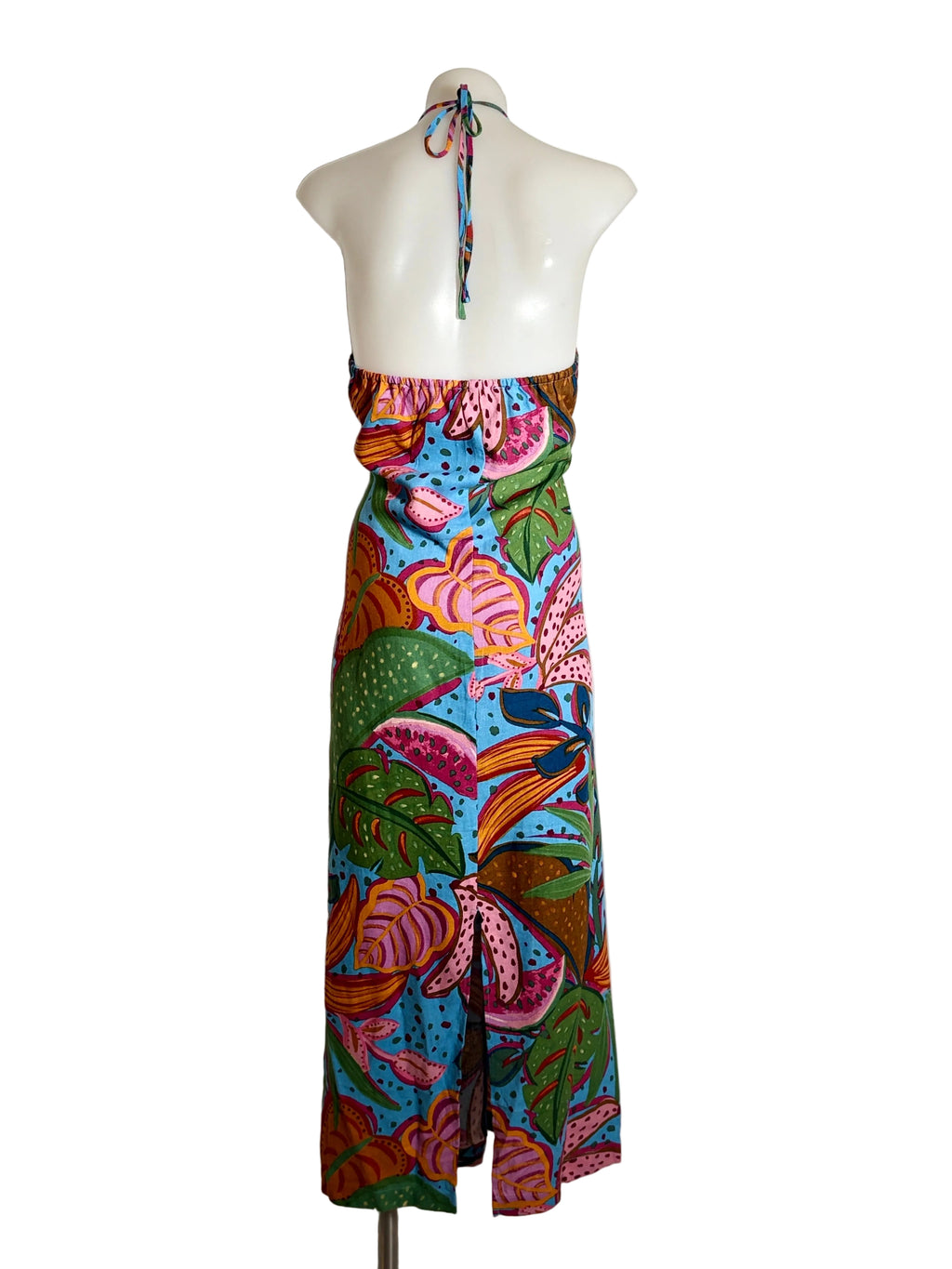 Sportsgirl Tropical Print Halter Maxi Dress in multicolour – view 2 of 5