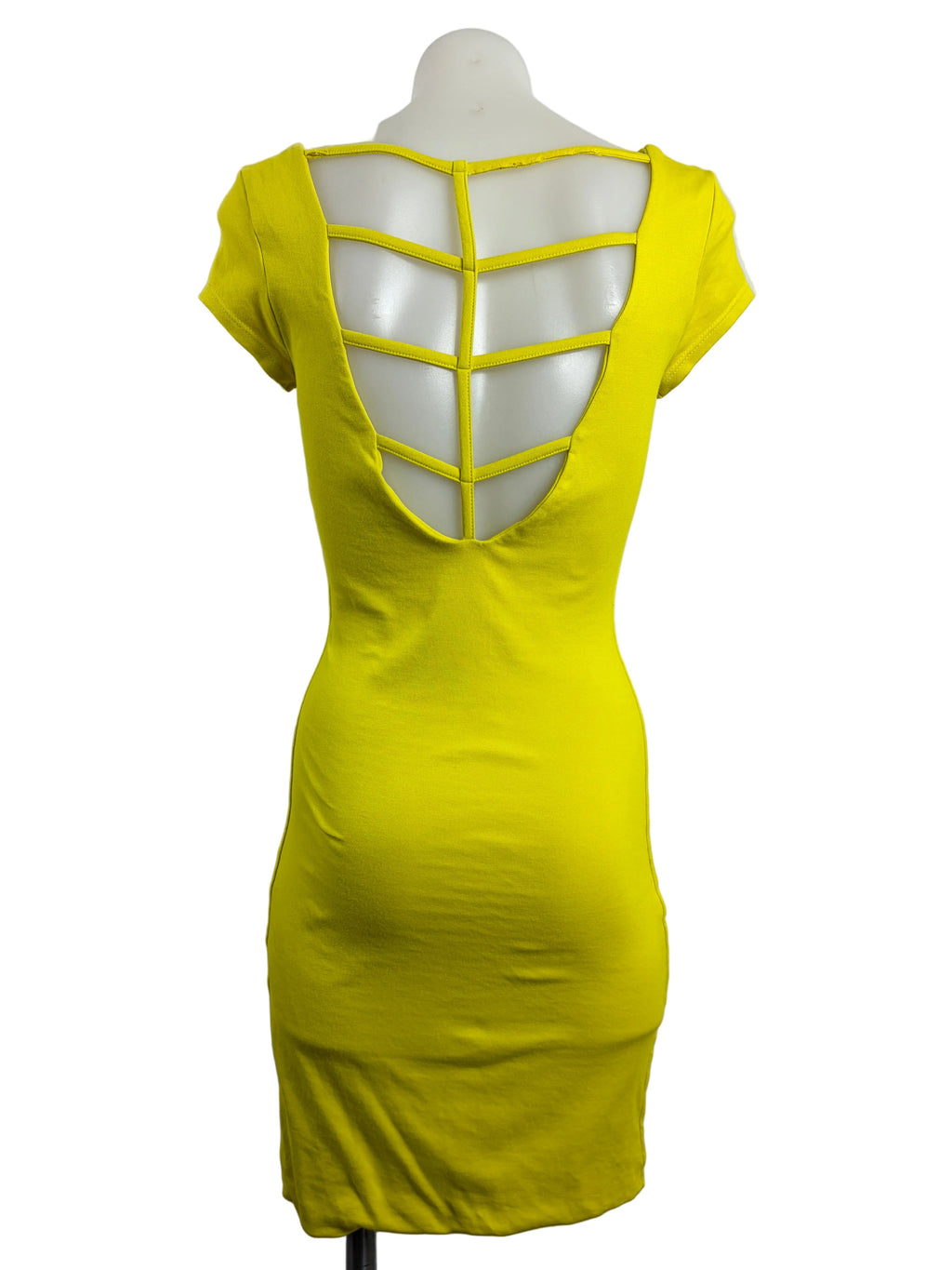 Kookai | Ladder Cutout Bodycon Dress | Chartreuse Yellow (AU 8)