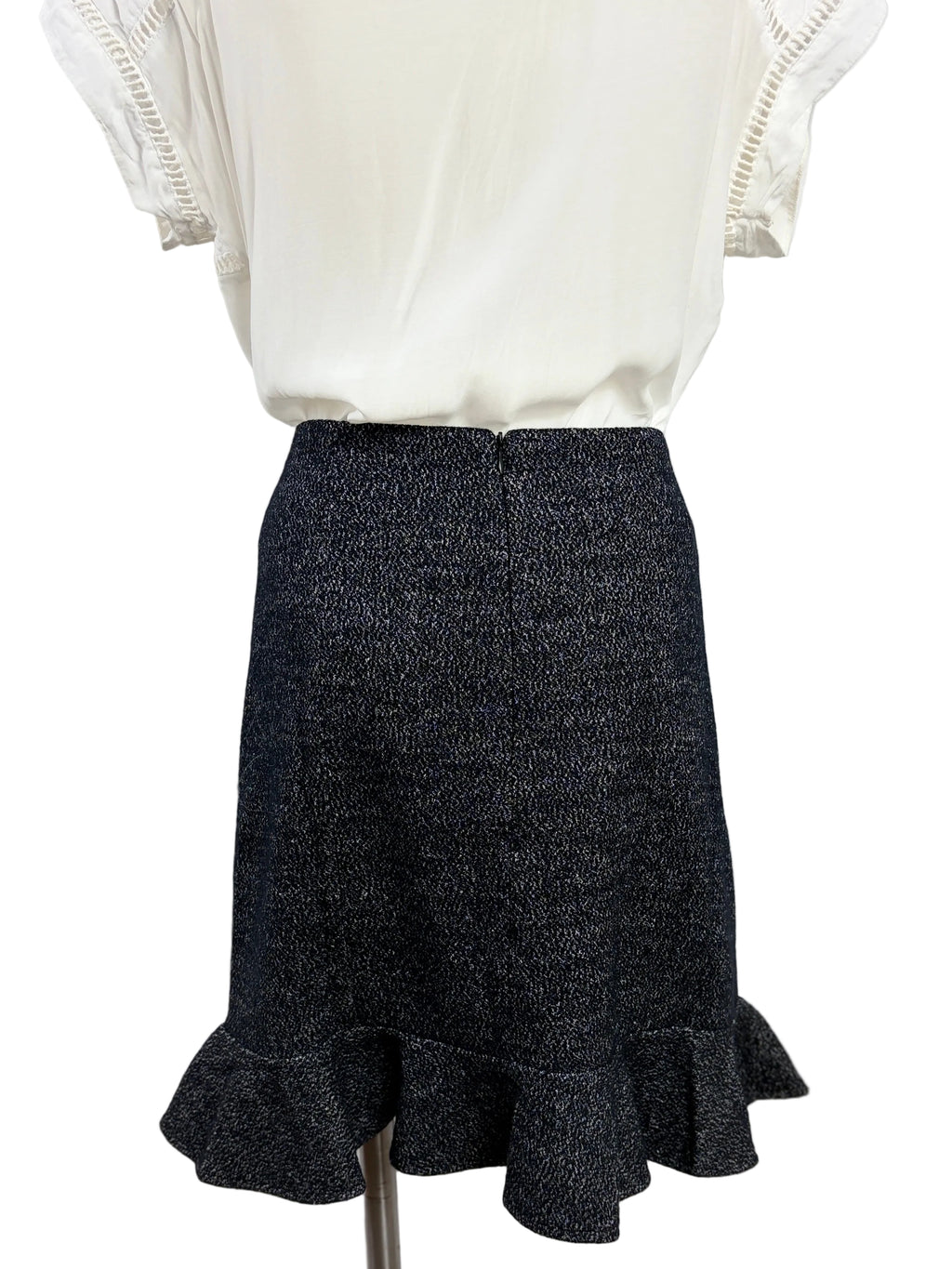 Millie Mackintosh Flounce Hem Wool-blend Skirt — Size 16 (BNWT)
