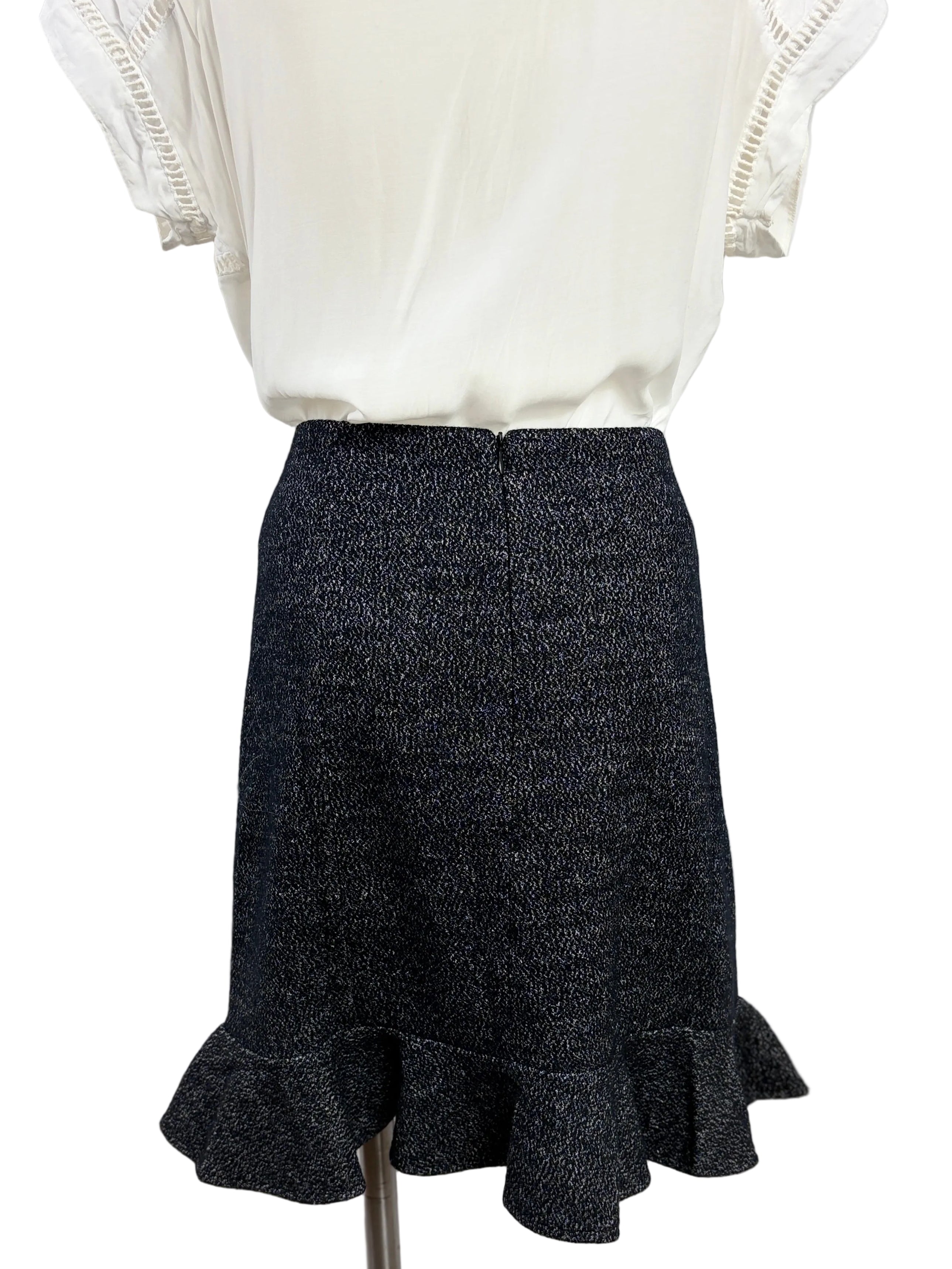 Millie Mackintosh Flounce Hem Wool-blend Skirt — Size 16 (BNWT)