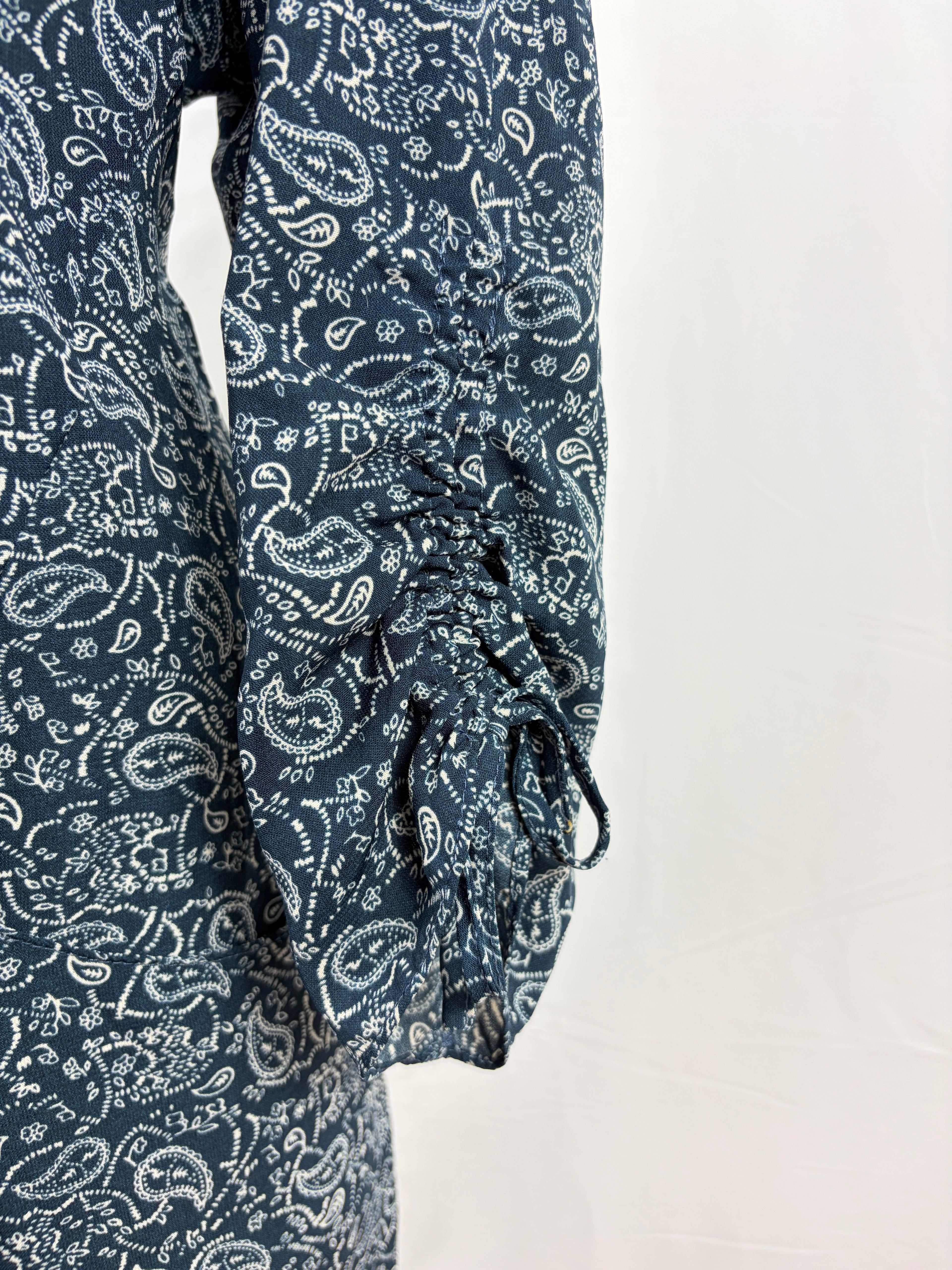 Lee Cooper | Paisley Print Shift Dress | Navy | Size 12
