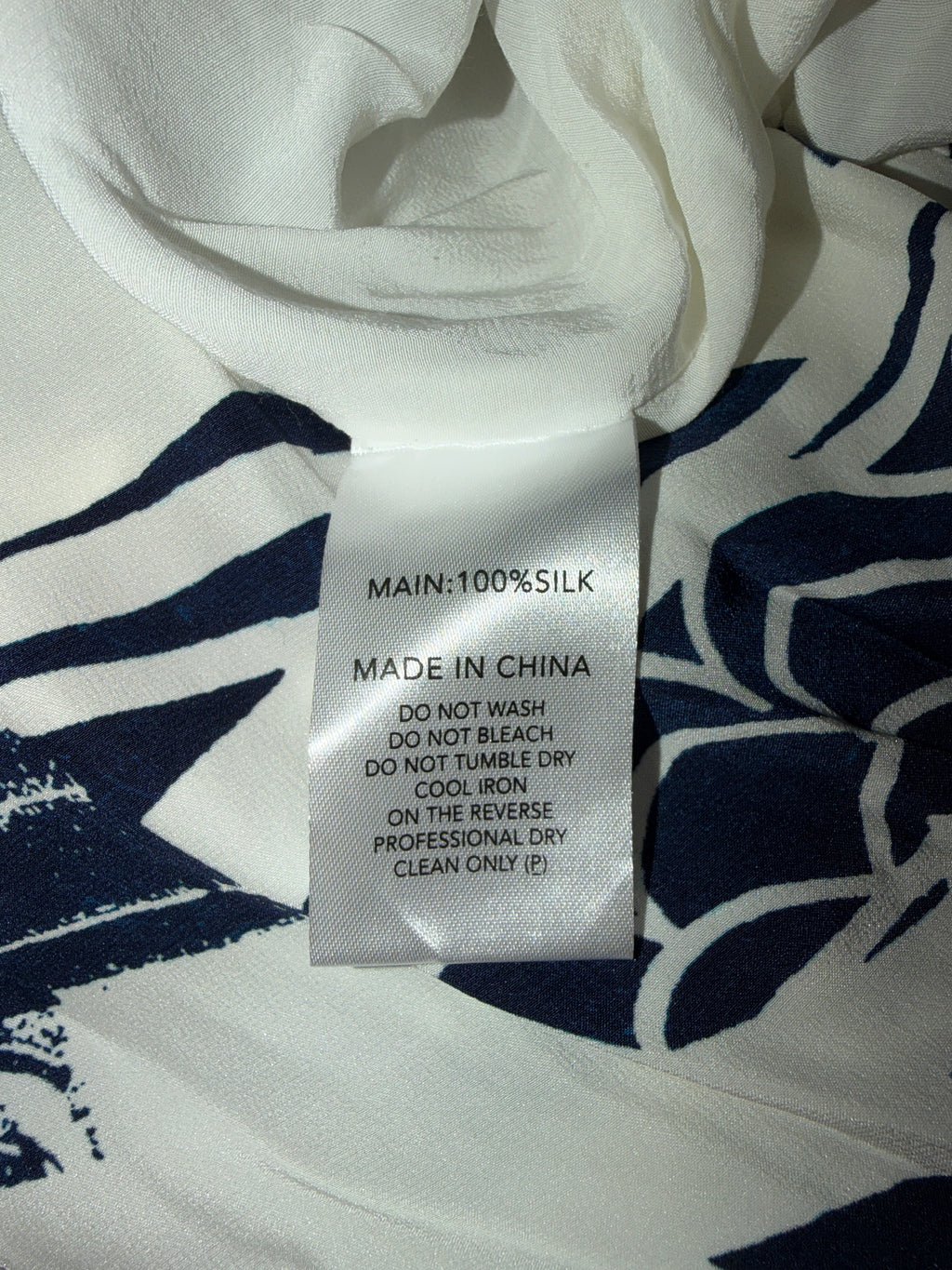 Acler | Farley Silk Dress | Indigo Scatter | Size 6