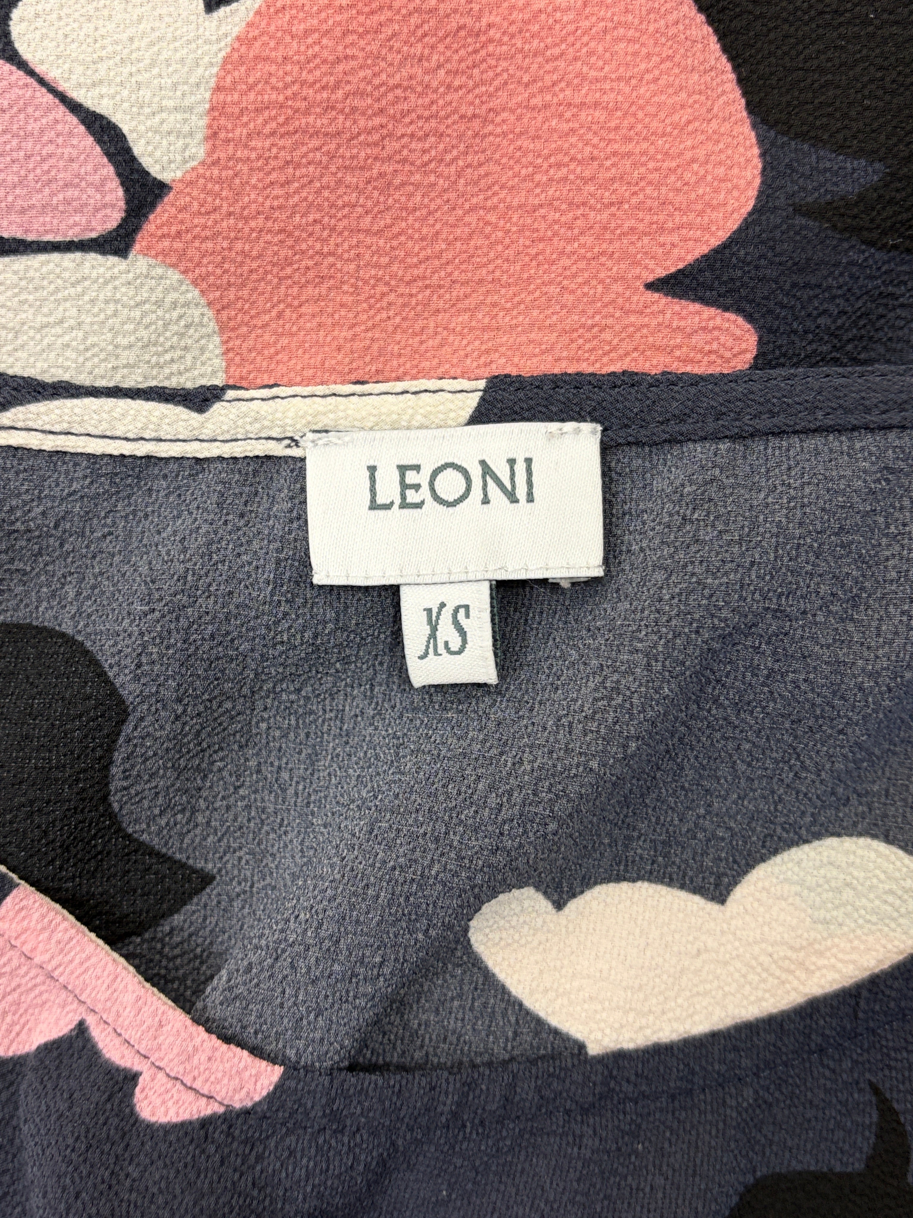 Leoni | Floral Shift Dress | Navy, Blush & White | XS