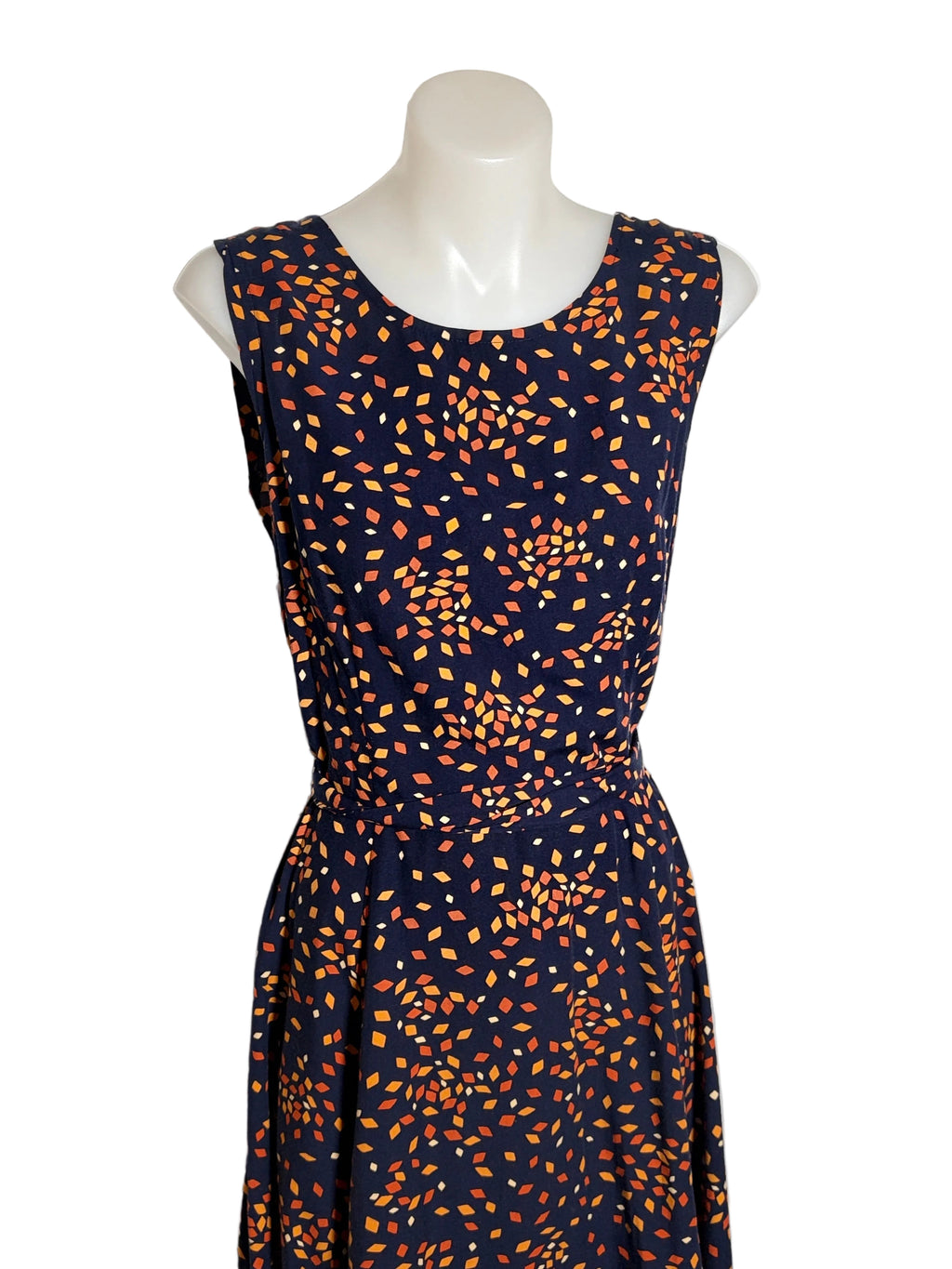 Princess Highway Confetti Print Fit-and-Flare Midi Dress in navy – view 4 of 6