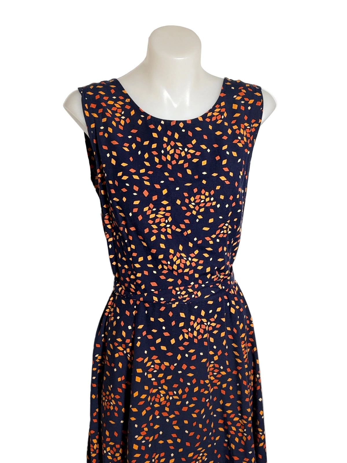 Princess Highway Confetti Print Fit-and-Flare Midi Dress in navy – view 4 of 6