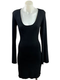 H&M | Ribbed Knit Bodycon Mini Dress | Black | M