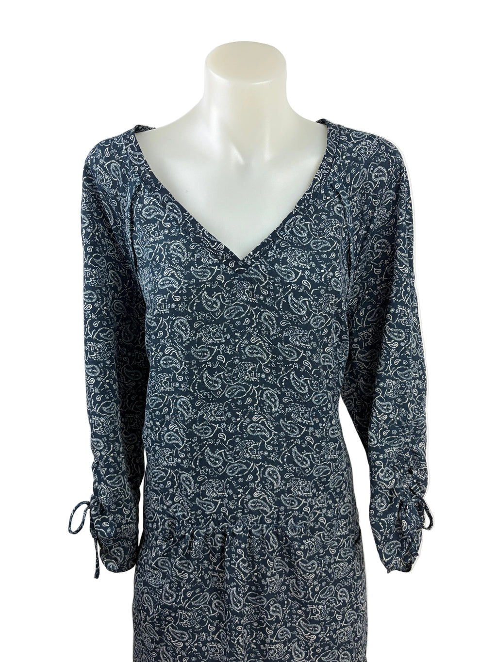 Lee Cooper | Paisley Print Shift Dress | Navy | Size 12