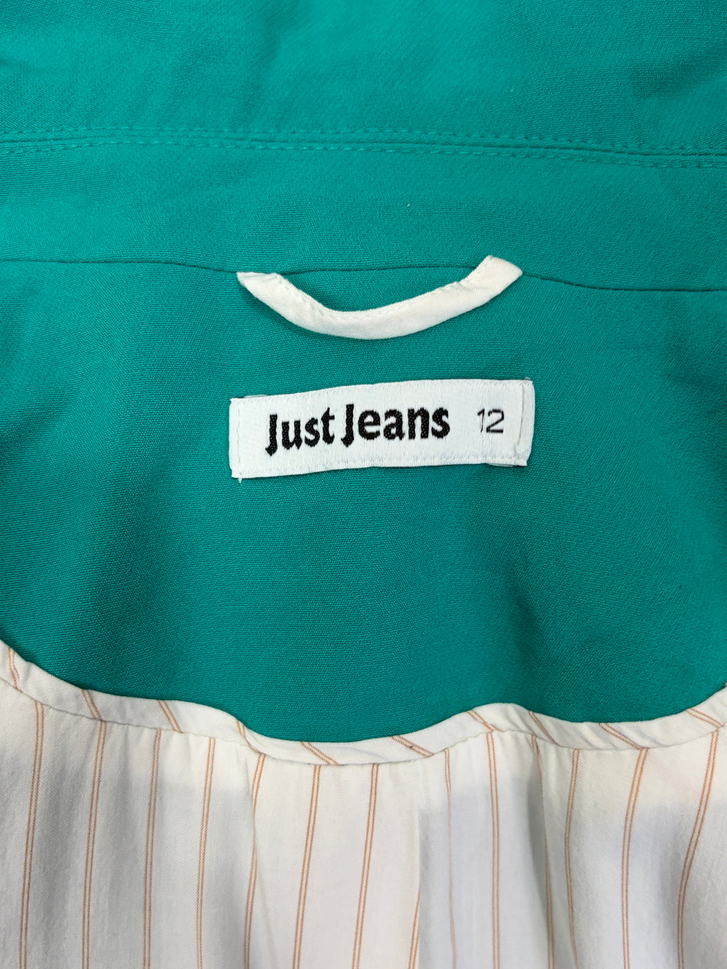 Just Jeans | Single-Button Blazer | Jade Green | Size 12