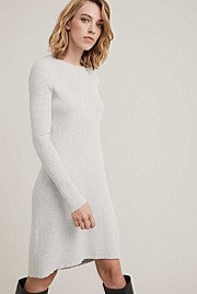 Witchery Ribbed Knit Midi Dress — Grey Marle