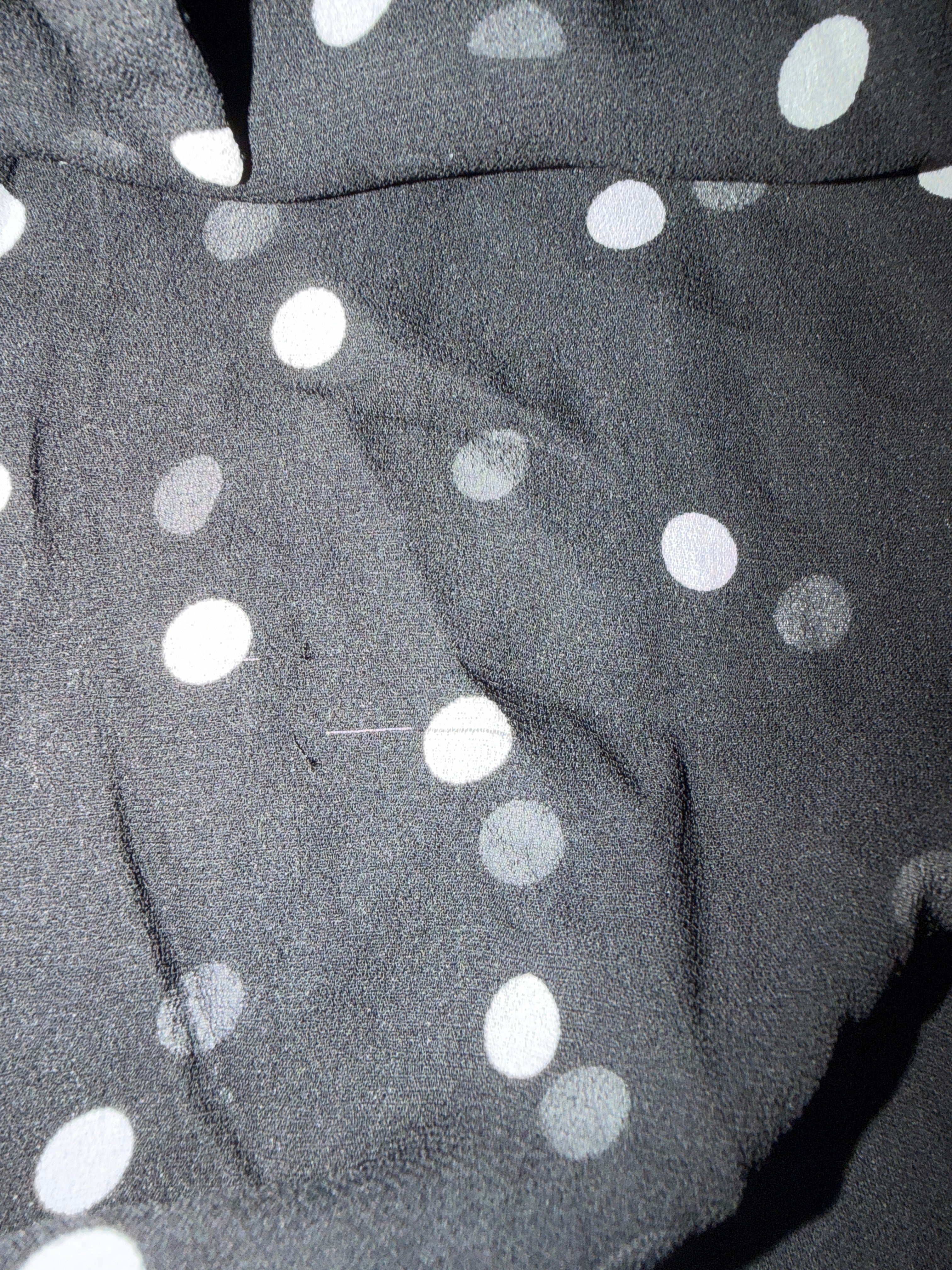 Witchery | Polka Dot Sheer Shirt | Black & White | Size 12