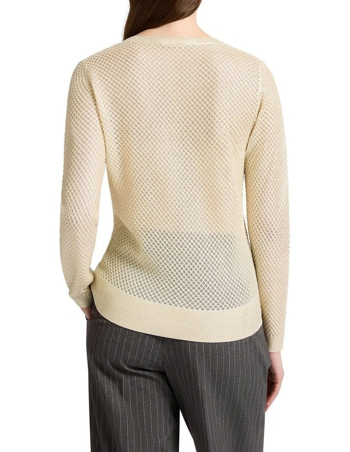 Marcs Brightside Gold Foil Top