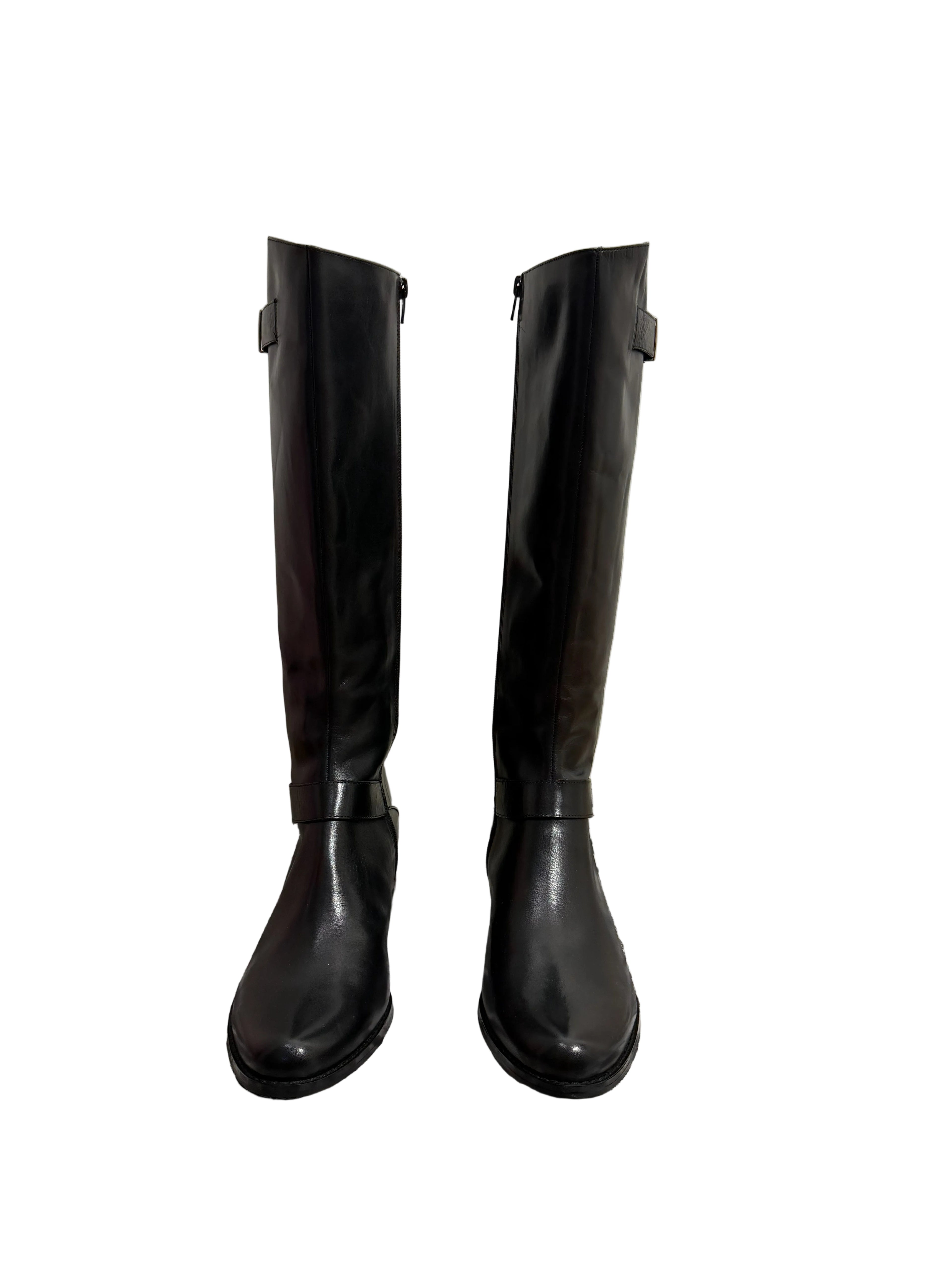 Wittner | Baya Knee-High Leather Boots | Black | Size 41